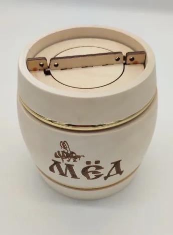 Фото Бочонок для меда Купеческий светлый 1кг 