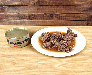 Превью Тушеное мясо лося, комплект из 4-х банок