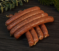 Колбаски охотничьи из лося полукопченые