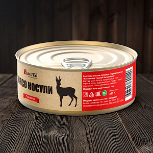 Превью Тушеное мясо косули, комплект из 4-х банок